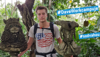 Dave svůj první workcamp prožije v Kadani, jako campleader