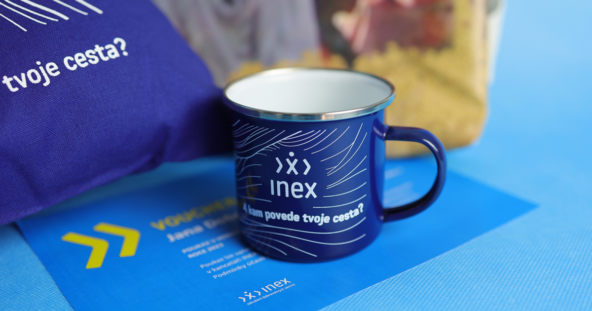 INEX merch a dárkové poukazy